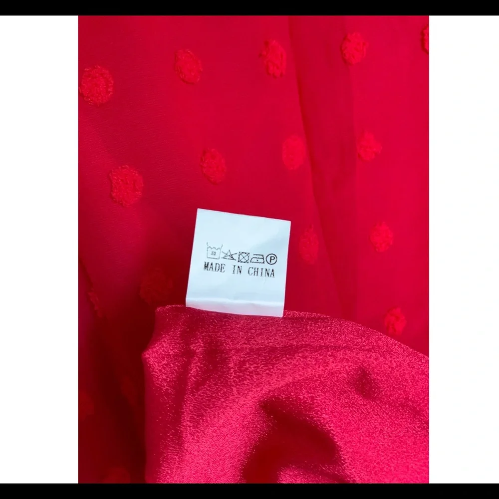 Cherry jacquard Pom-Pom babydoll - Picture 6 of 7